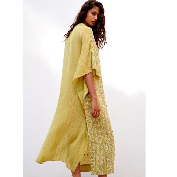 Zara Green Embroidered Tunic Dress NWT - Picture 3 of 13